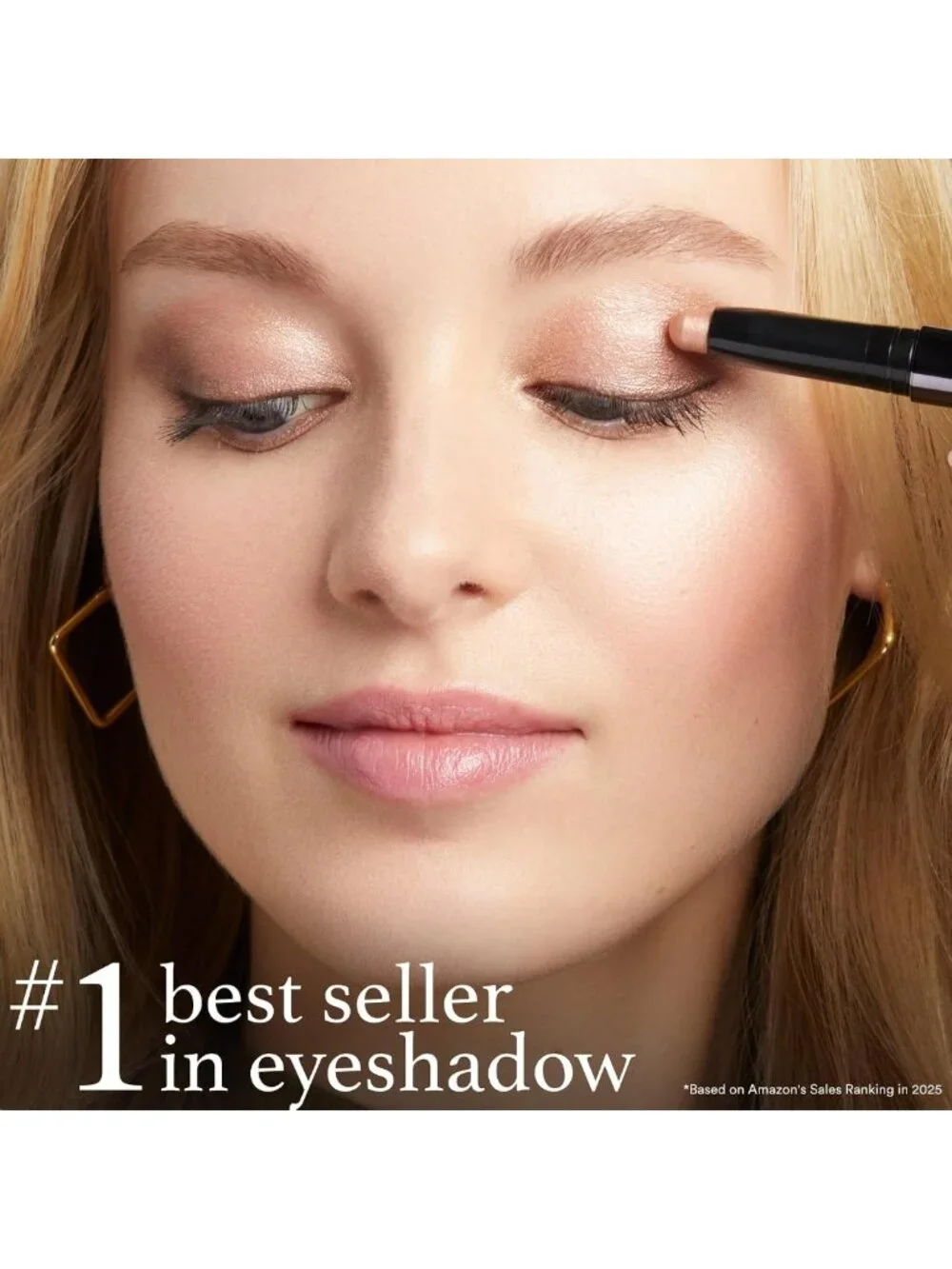 Crème-to-Powder Eyeshadow Stick in Rose Shimmer - Long-lasting, Easy Application